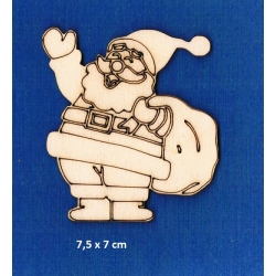 SKLEJKA #3mm Mikołaj 7,5x7cm / Mikołaj grawer / 3535